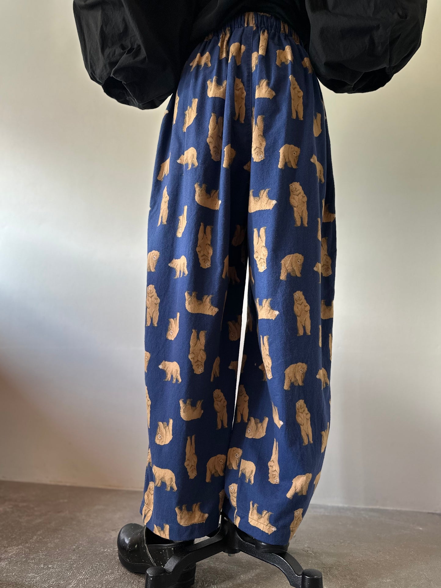 bear pattern pants