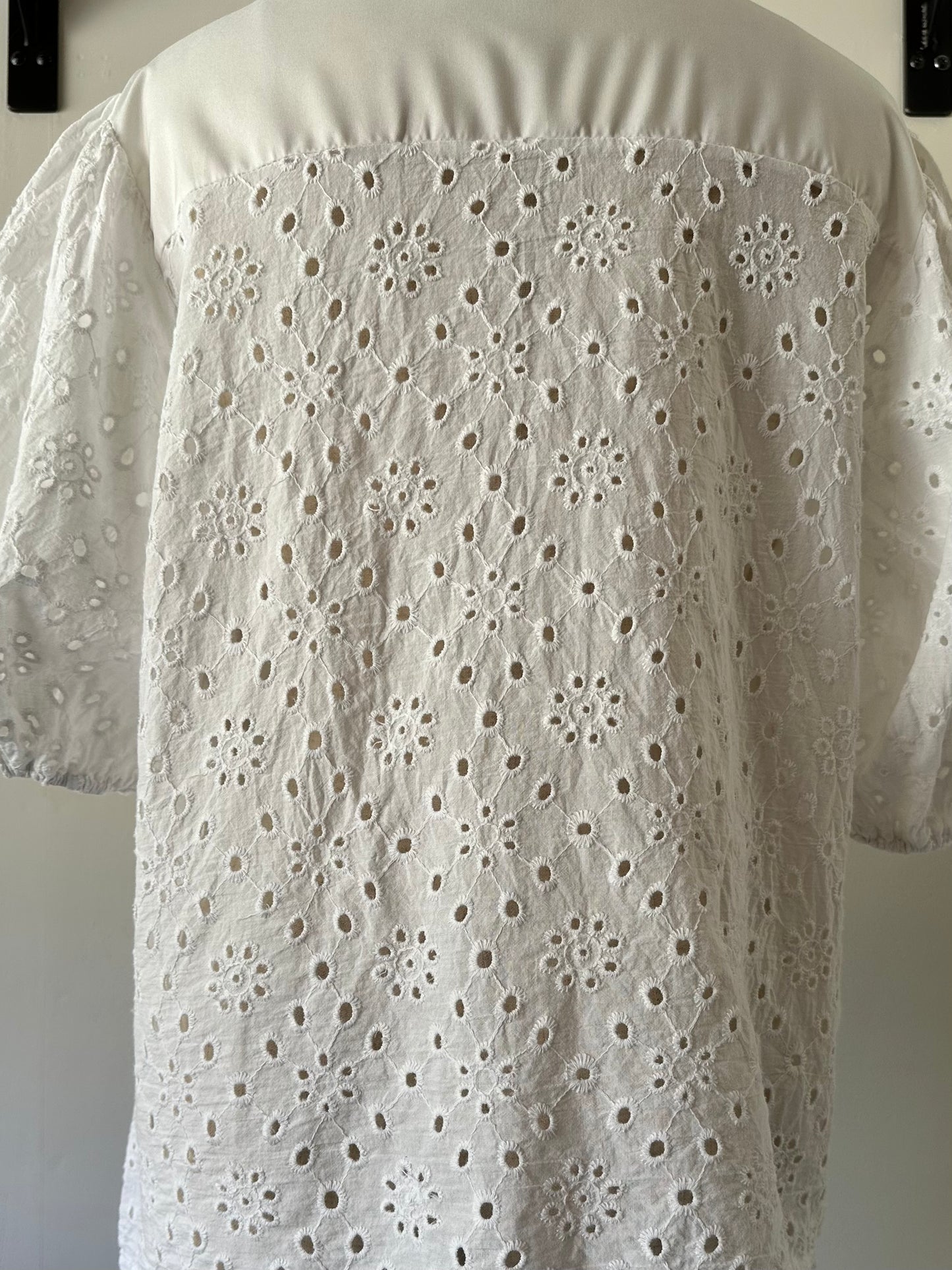 eyelet lace blouse
