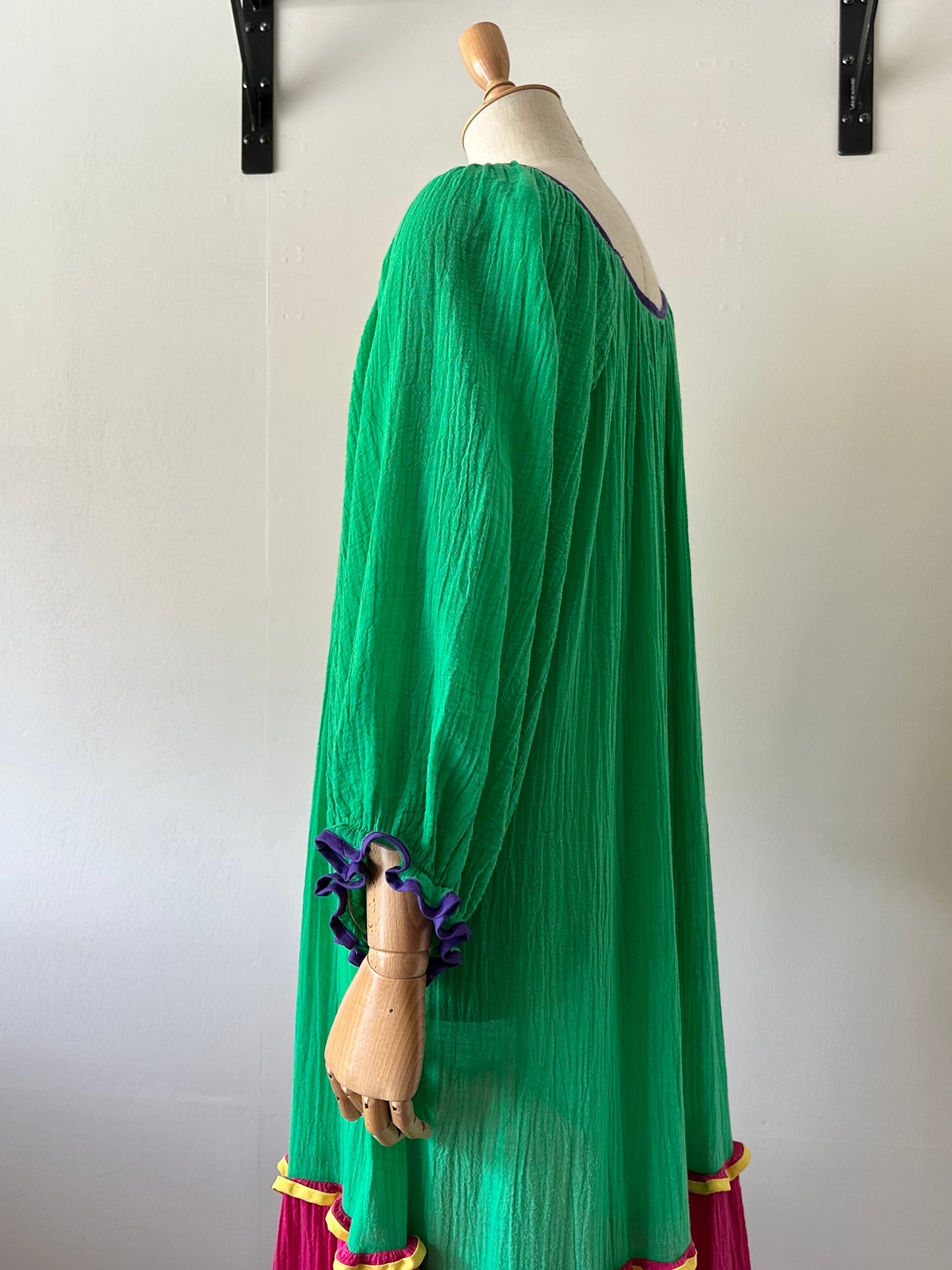 cotton tiered dress