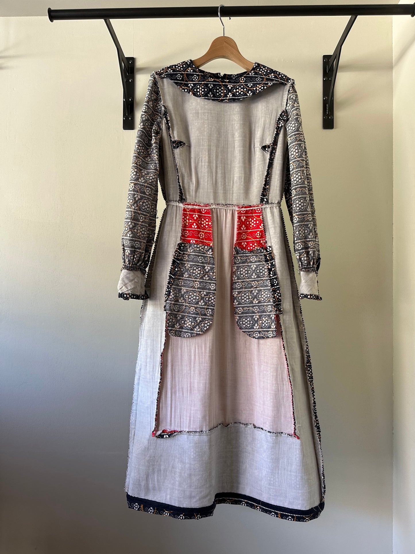 60s rhinestone layered design dress