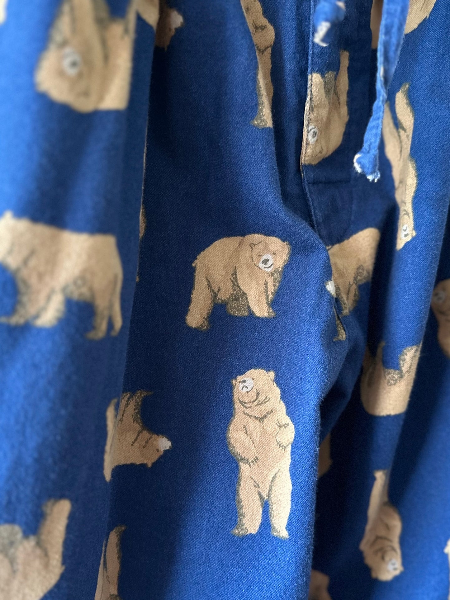 bear pattern pants