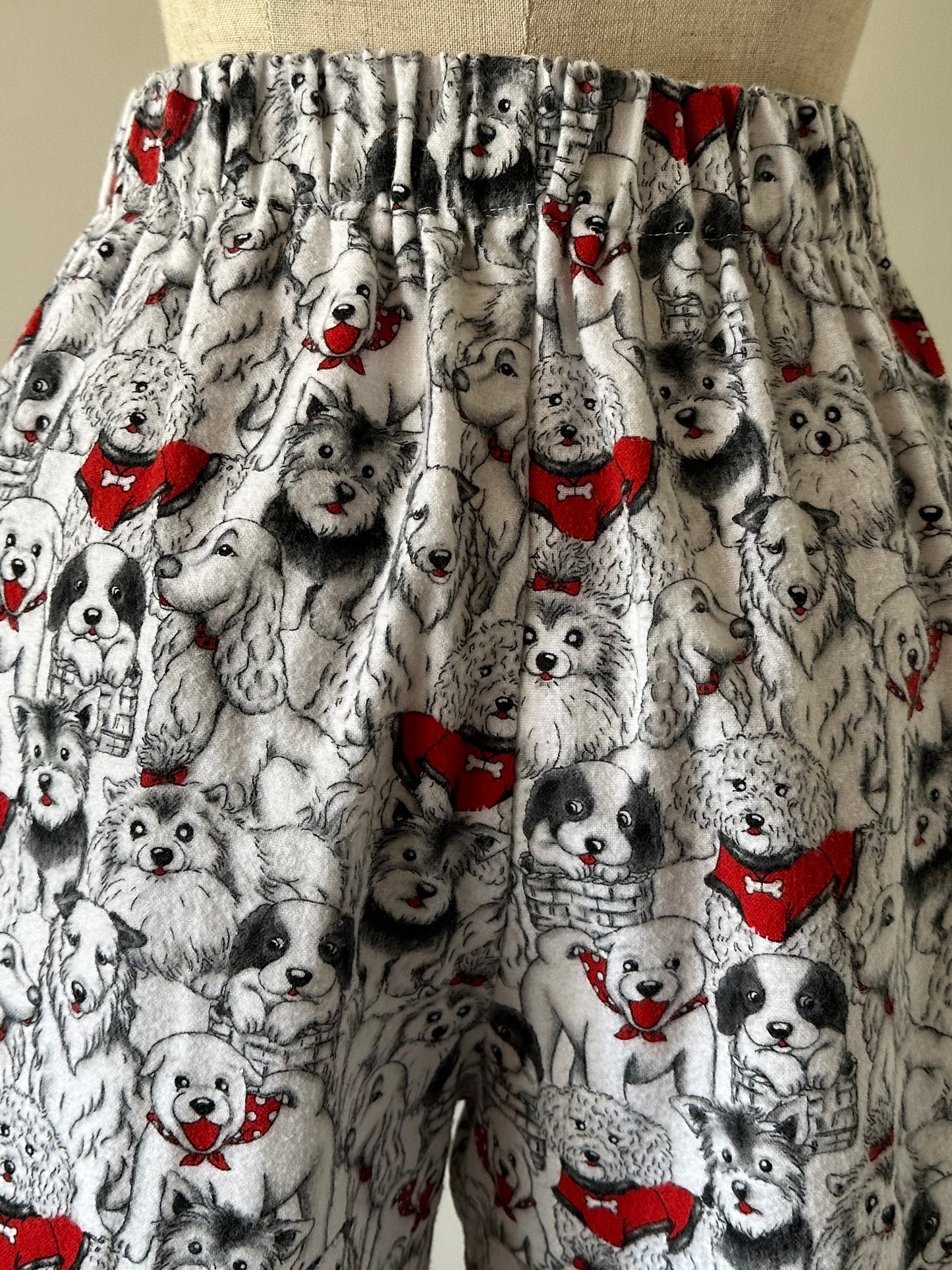 dog pattern pants