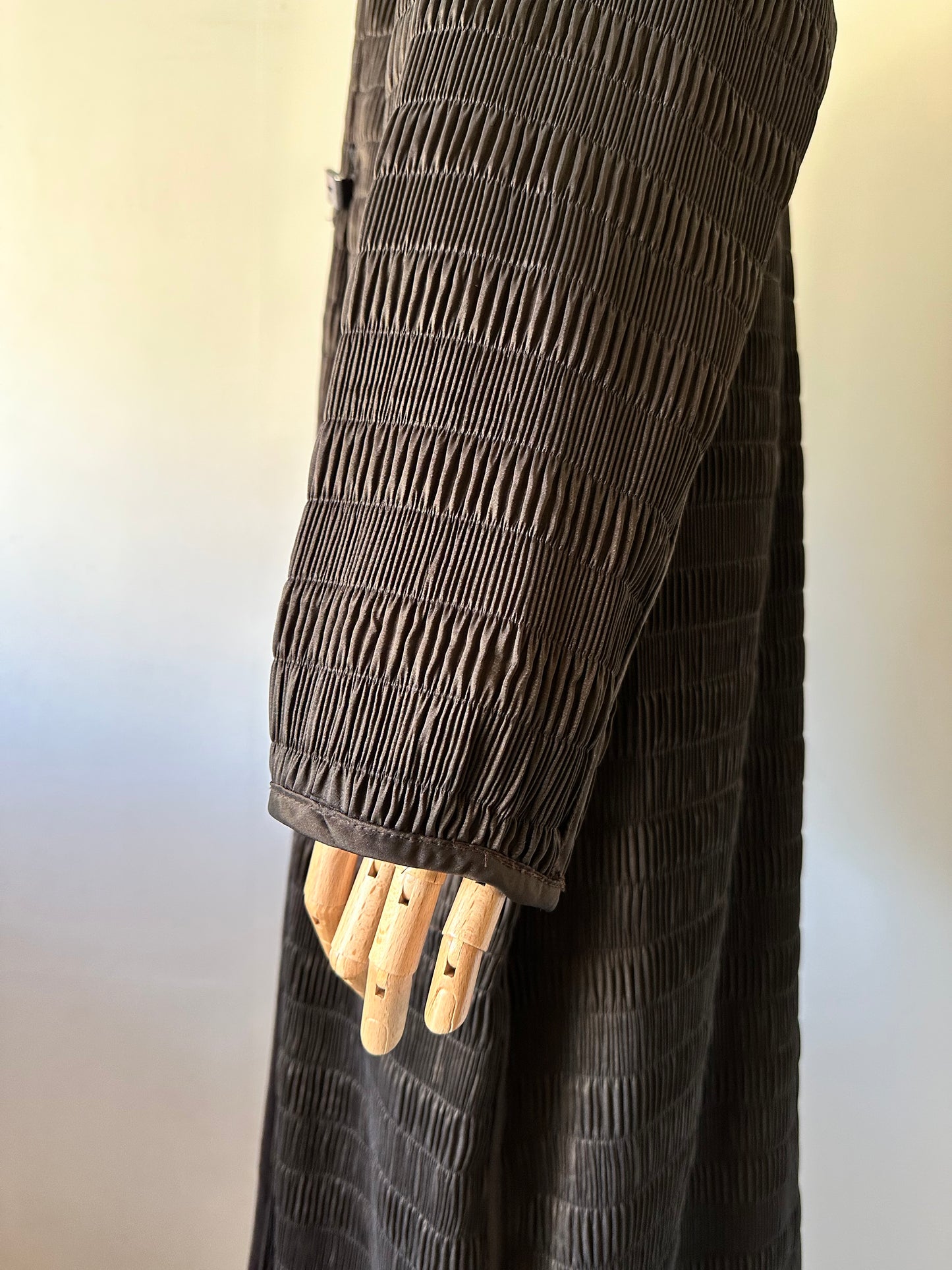 reversible pleats coat