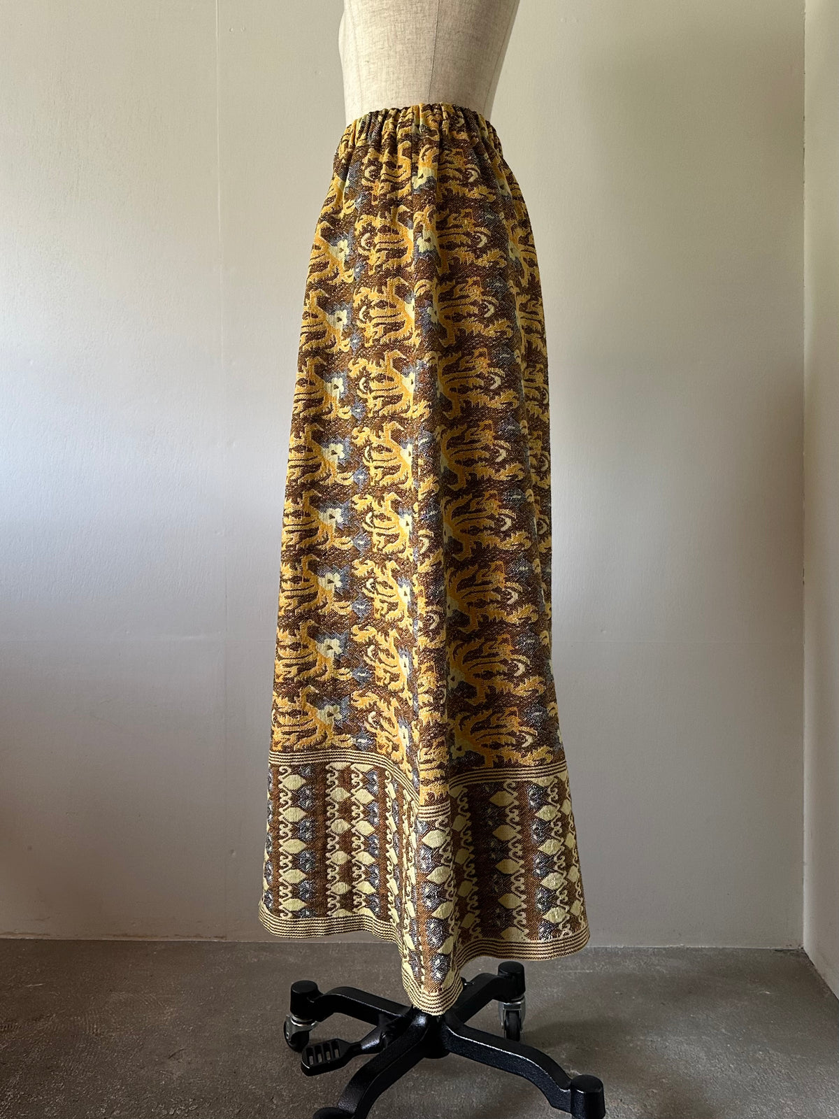 woven maxi skirt