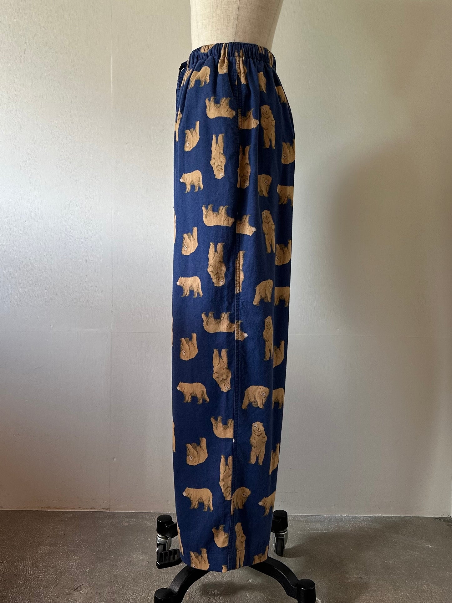 bear pattern pants