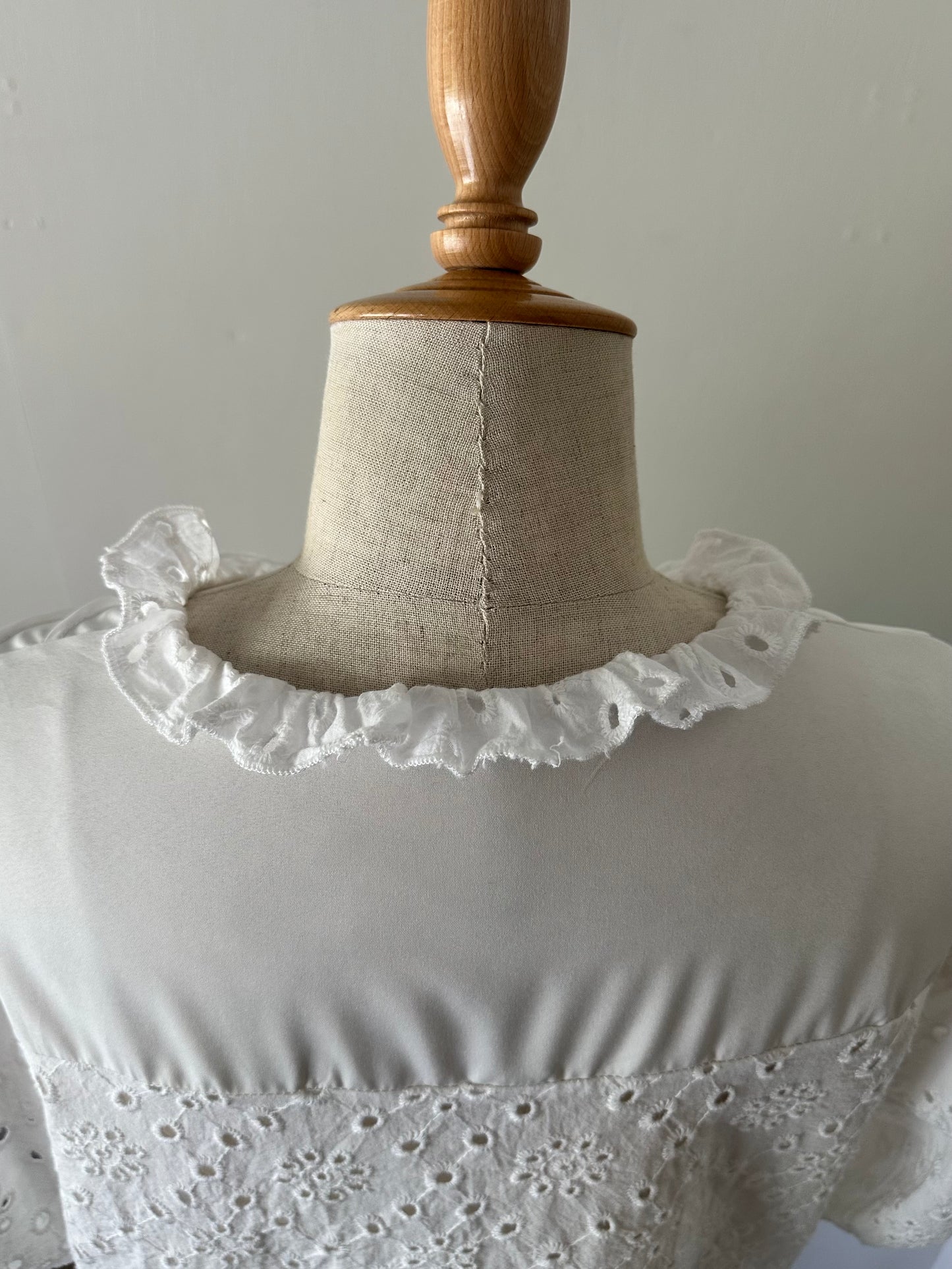 eyelet lace blouse