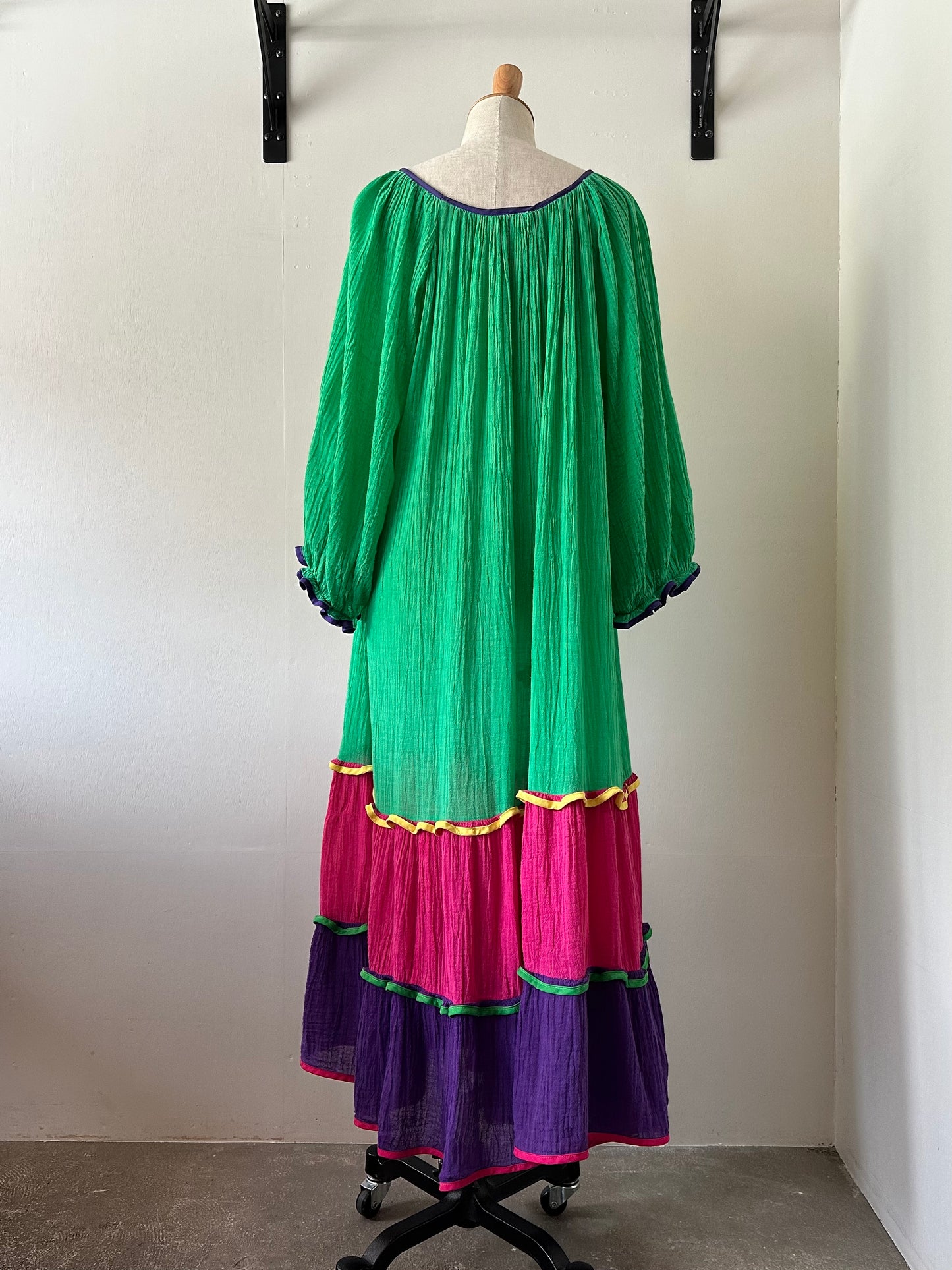 cotton tiered dress